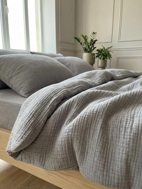 H&M Other - Gauze Cotton Duvet Cover + Pillowcase Set